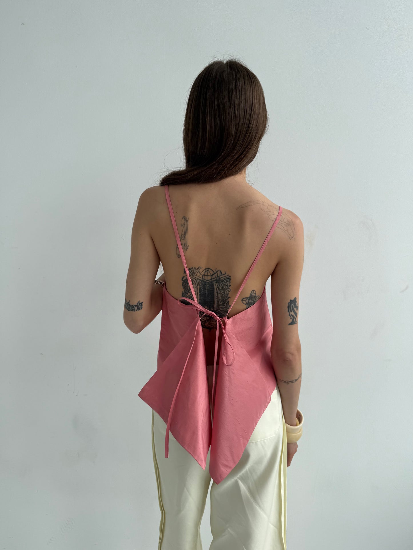 Silk Top Ailes pink