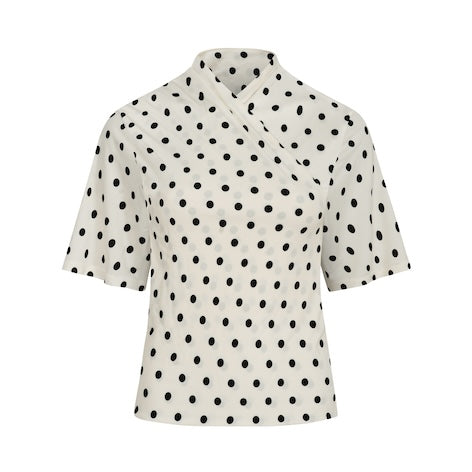 Top Alma polka dots